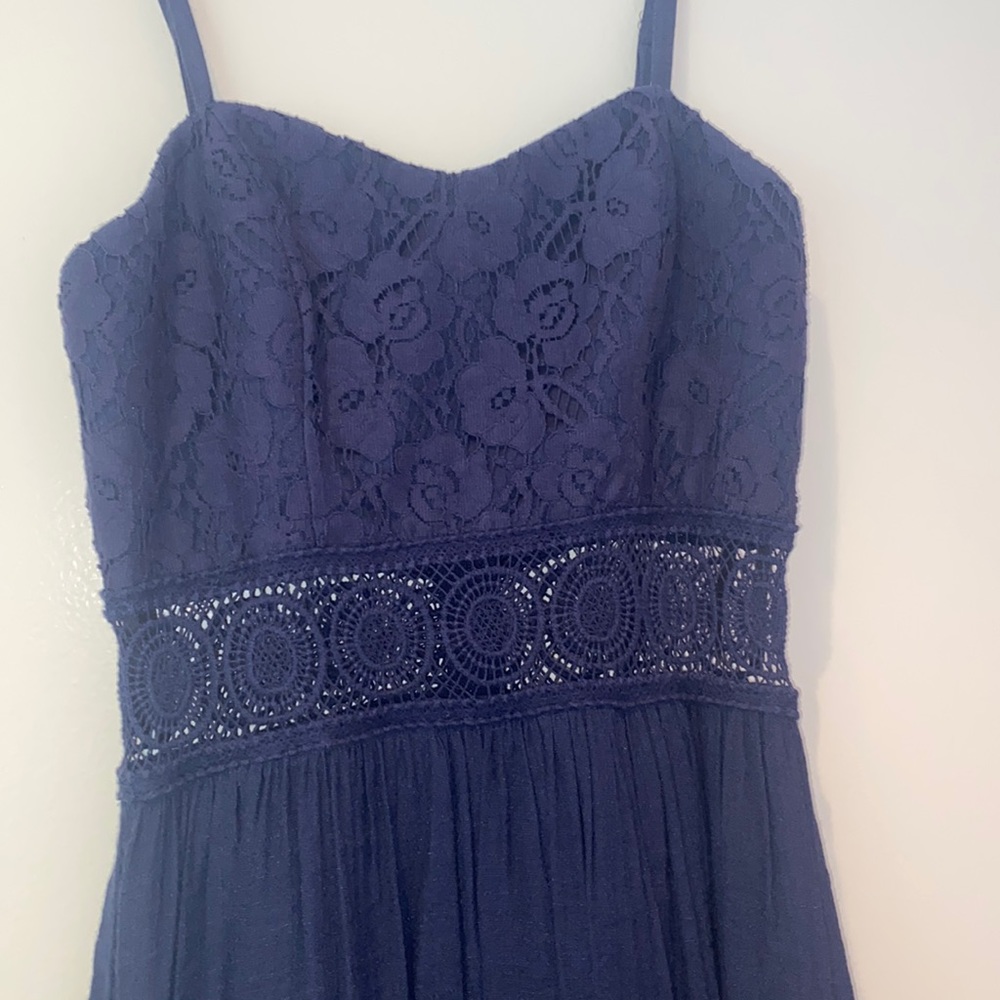 Linen cutout dress
